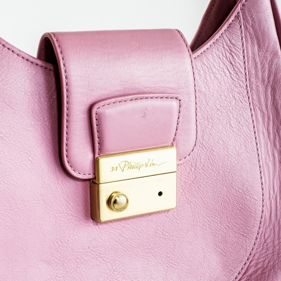 3.1 Phillip Lim Pashli Modern Hobo Bag Pink $750 Retail - Picture 10 of 11
